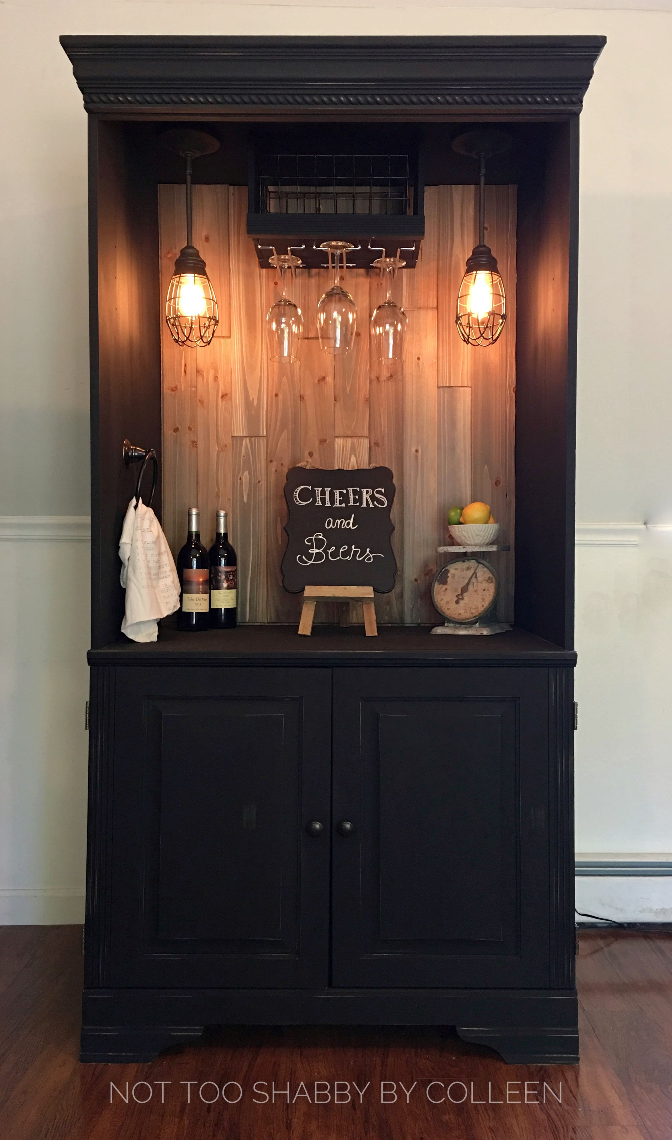 Upcycled Repurposed Armoire Converted Into A Dry Bar regarding dimensions 2350 X 3986