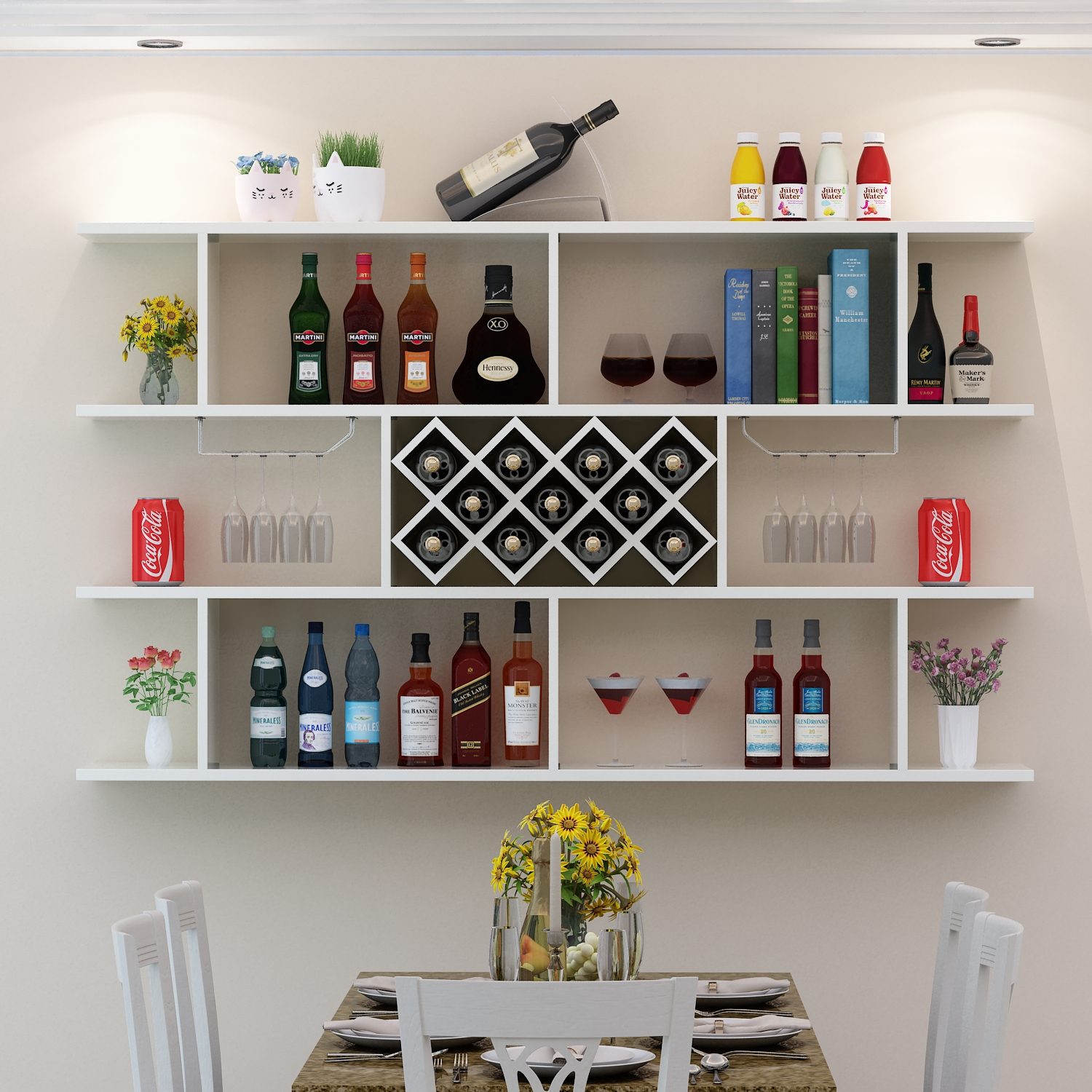 Usd 9196 Wall Wine Cabinet Wine Rack Hanging Wine Bottle intended for measurements 1500 X 1500