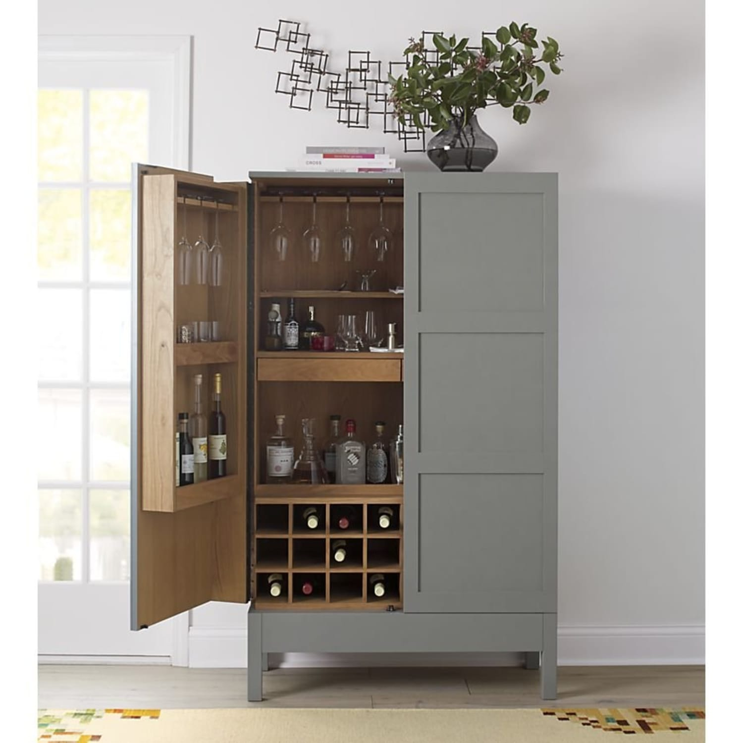 Victuals Grey Bar Cabinet Russell Pinch For Crate in dimensions 1500 X 1500