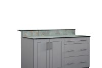 Weatherstrong Palm Beach 595 In Outdoor Bar Cabinets With Countertop 2 Full Height Doors And 3 Drawer In Gray inside measurements 1000 X 1000