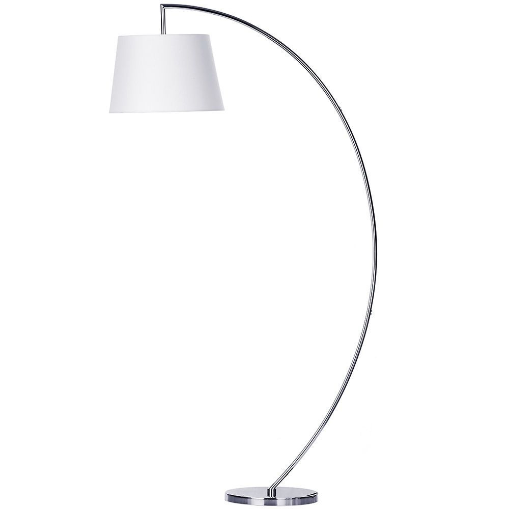 1 Light Large Arc Floor Lamp Chrome From Litecraft with regard to proportions 1000 X 1000