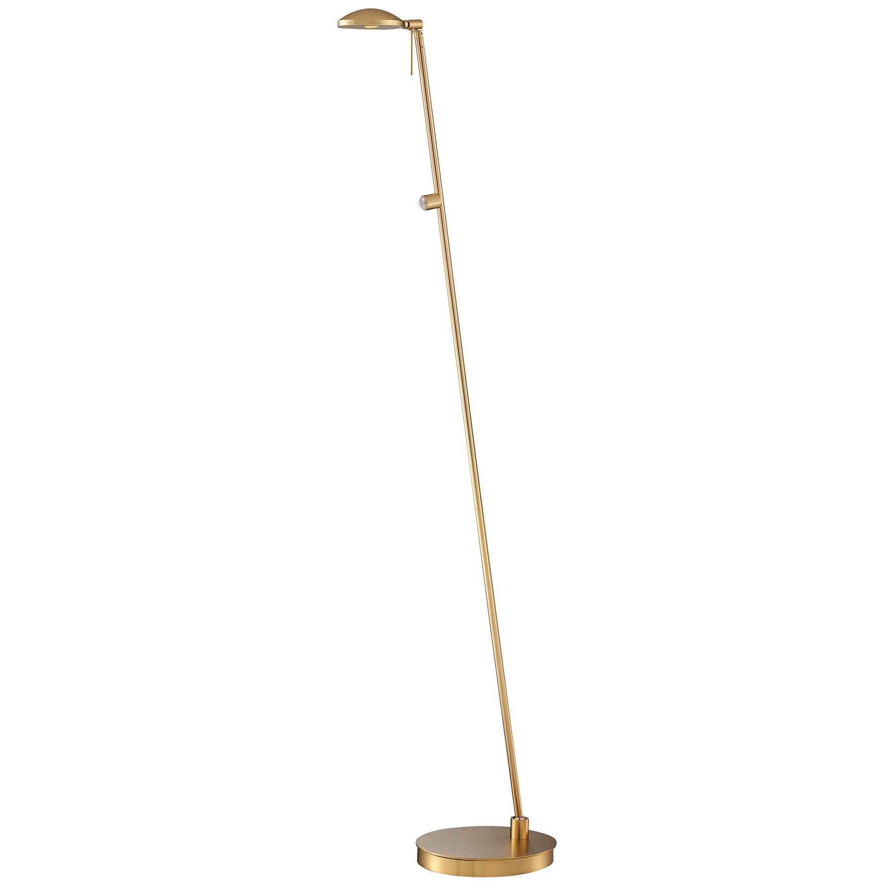 1 Light Led Pharmacy Floor Lamp With Honey Gold Finish with regard to proportions 1800 X 1800