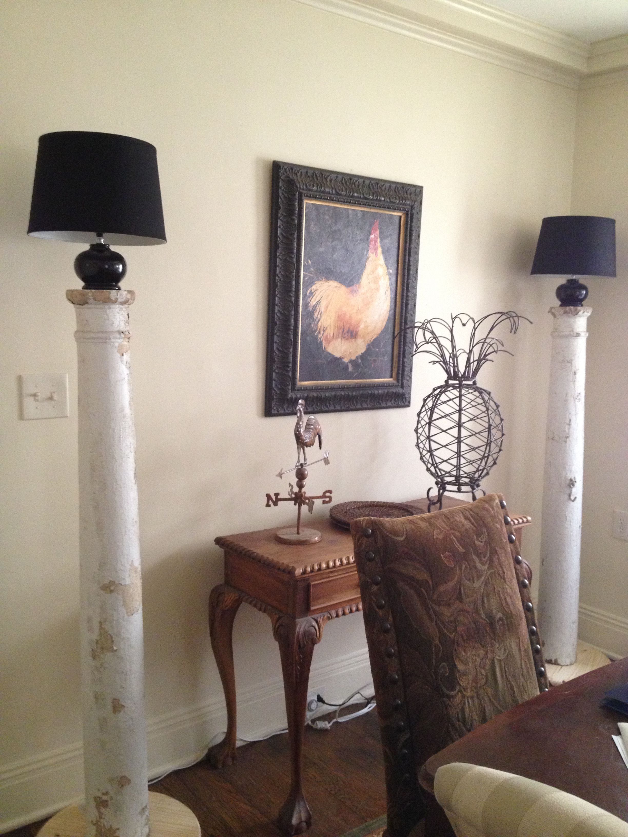 110 Year Old Porch Columns Repurposed As Floor Lamps regarding proportions 2448 X 3264