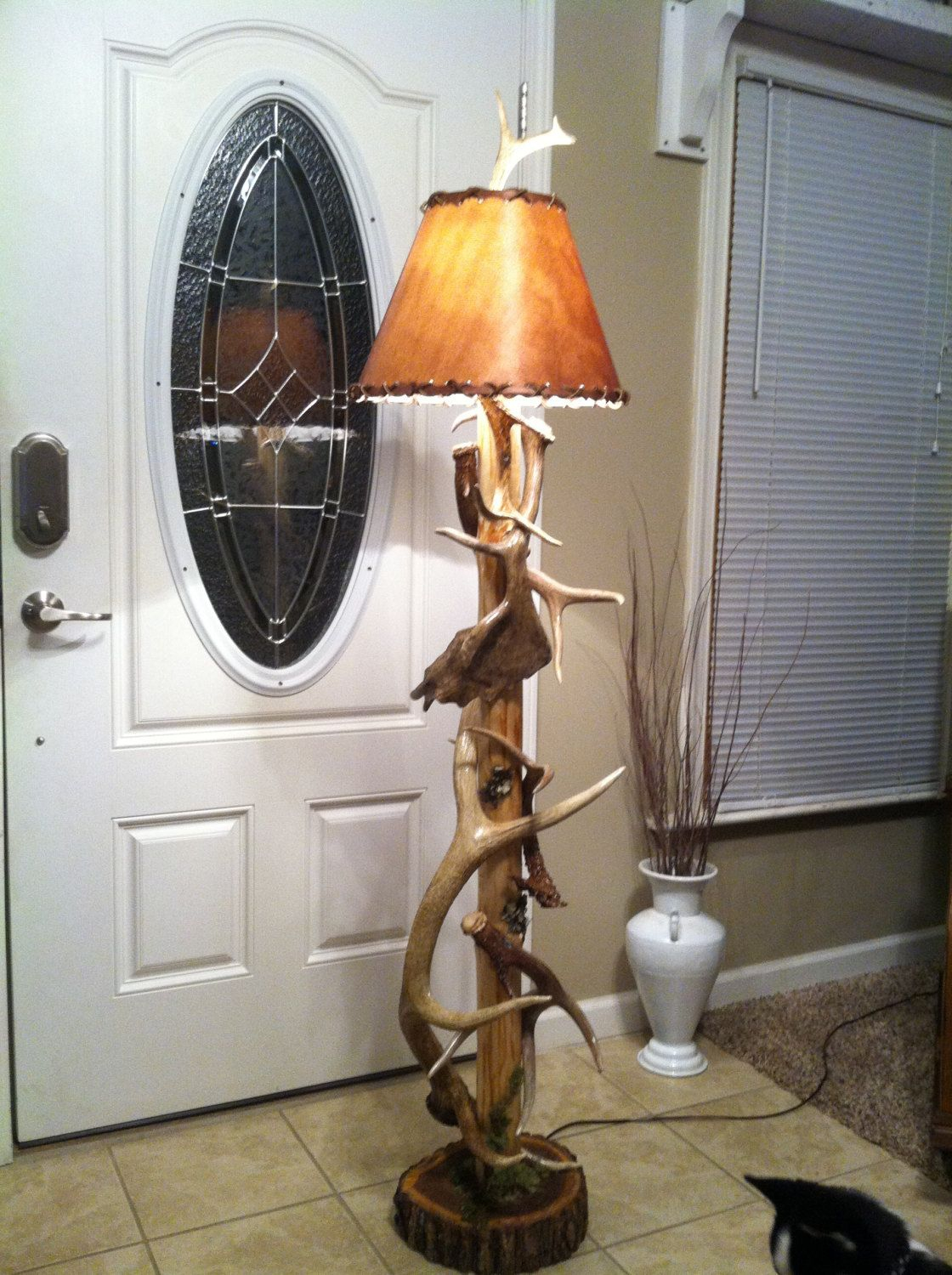 110000 Deer Antler Floor Lamp Deer Horns Decor Antler within proportions 1120 X 1500