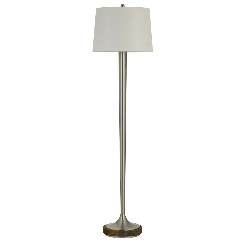 150w 3 Way Chester Metal Floor Lamp With Wood Accent Base with regard to measurements 1000 X 1000