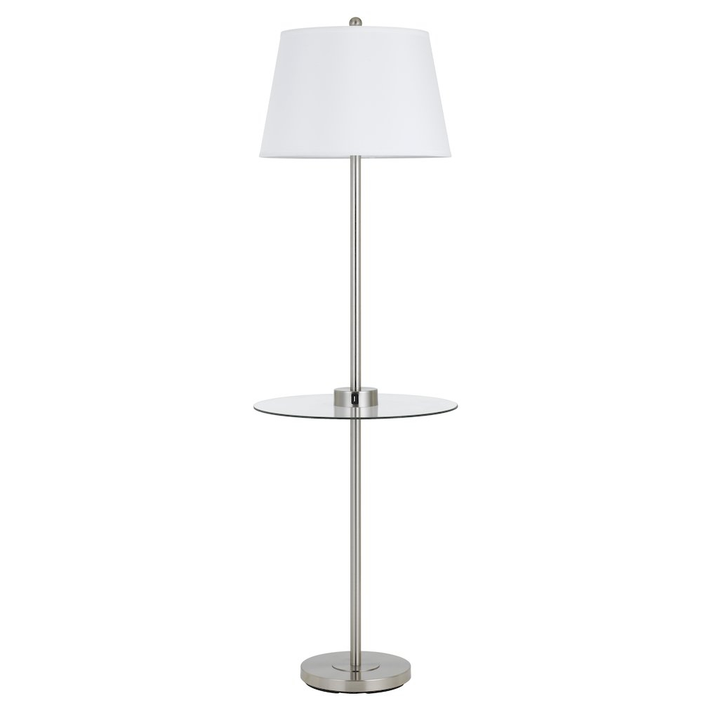 150w 3 Way Woodburymetal Floor Lamp Withglass Tray Table And Two Usb Charging Ports Cal Lighting within size 1000 X 1000