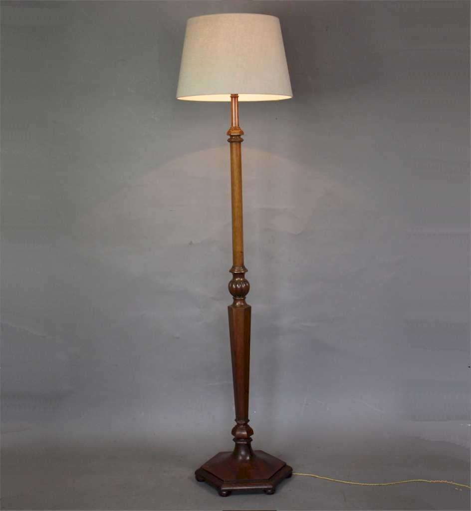 1920s Mahogany Standard Lamp Like Heals Lighting Floor within proportions 944 X 1024