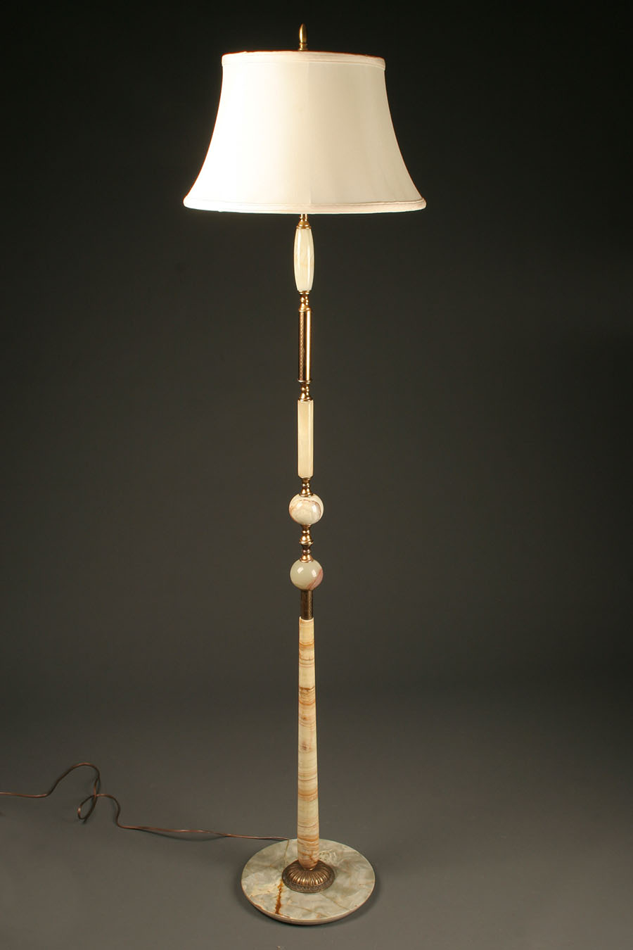 1920s Onyx And Brass Danish Floor Lamp Lamp Cast Iron Circa within measurements 900 X 1350