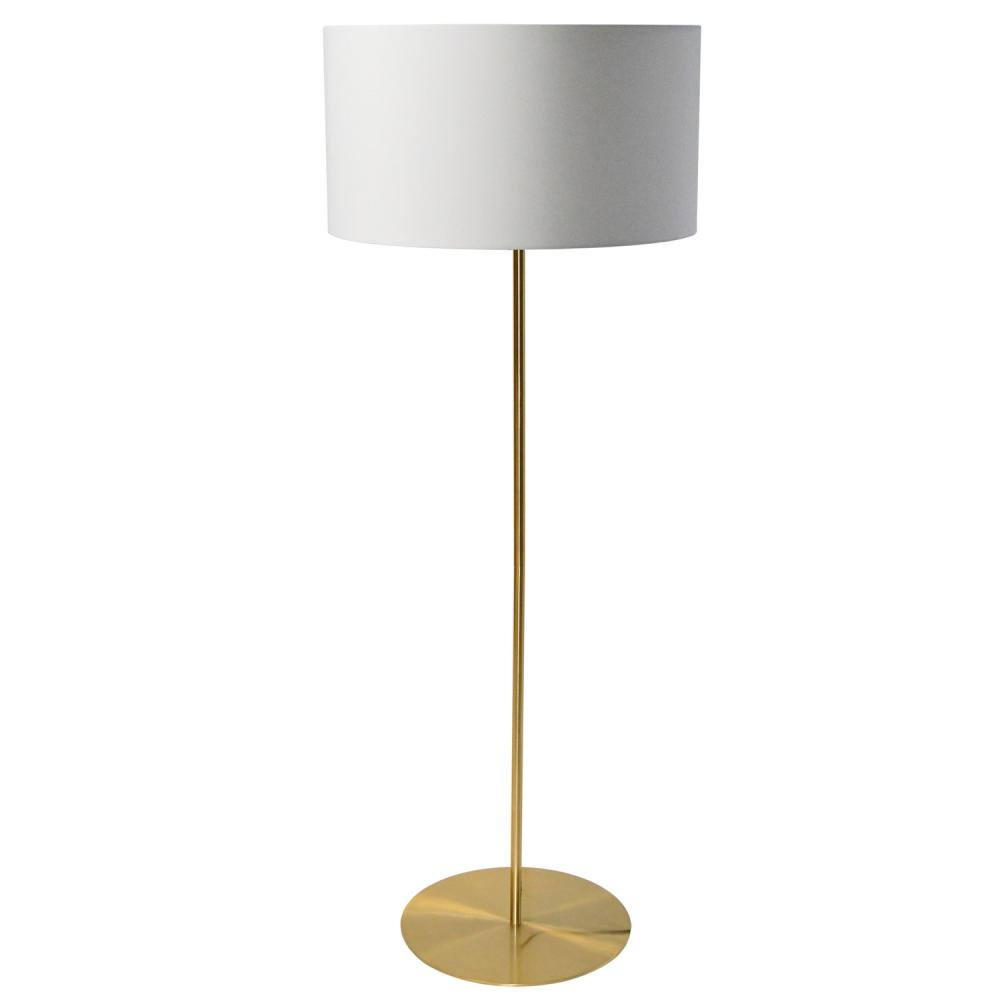 1lt Drum Floor Lamp W White Shade Aged Brass 7a5jp for measurements 1000 X 1000