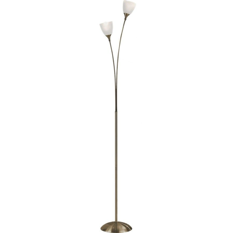 2 Lights Floor Lamp Brass Colour Upward Shade Living Room regarding sizing 900 X 900