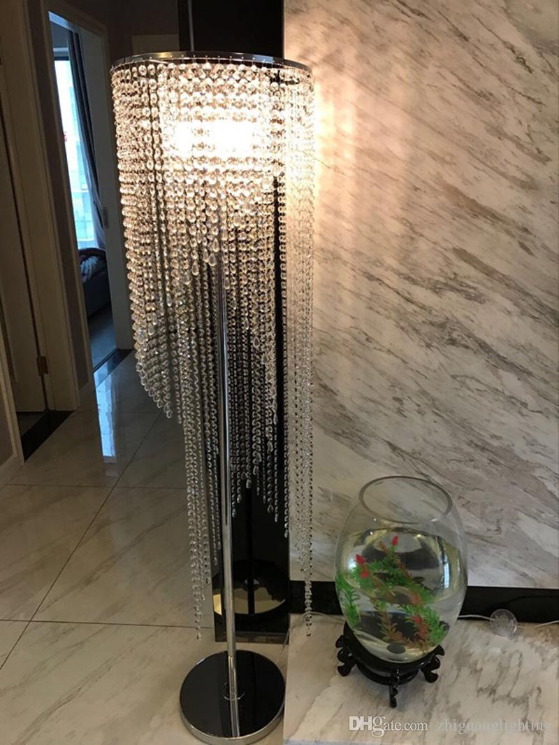 2019 Led Fashion Modern Crystal Floor Lamp Living Room Lights Bedroom Lamps Crystal French Modern Stand Lights Crystal Abajur Cristal From throughout proportions 800 X 1065