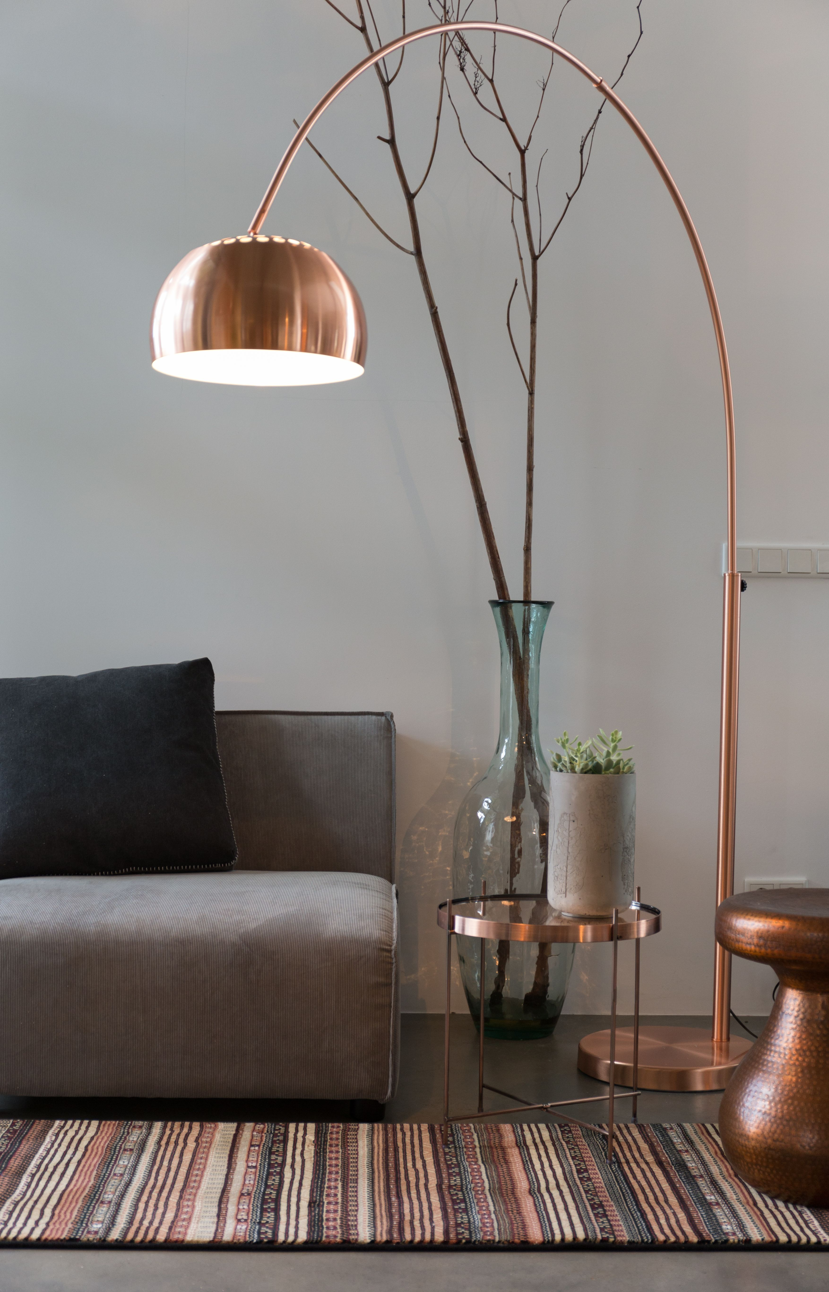 23 Ways To Decorate With Copper Modern Floor Lamps Arc in measurements 3508 X 5466