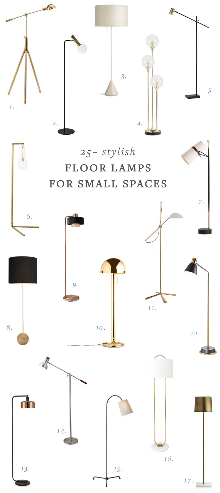 25 Stylish Floor Lamps For Your Small Space Jojotastic regarding proportions 750 X 1678