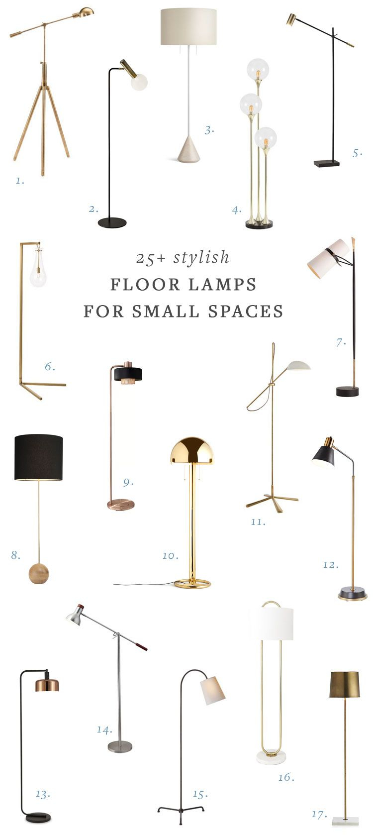 25 Stylish Floor Lamps For Your Small Space Living Room intended for size 750 X 1678
