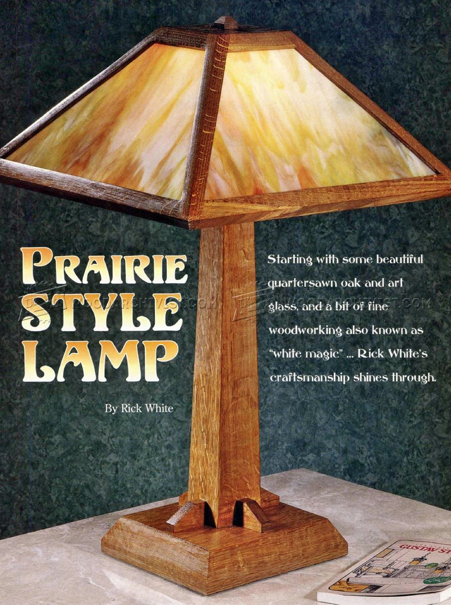 2814 Prairie Table Lamp Plans Woodworking Plans Table pertaining to proportions 900 X 1206