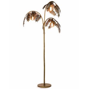 292gbp Retro Antique Gold Palm Leaf Metal Floor Lamp pertaining to dimensions 1500 X 1500