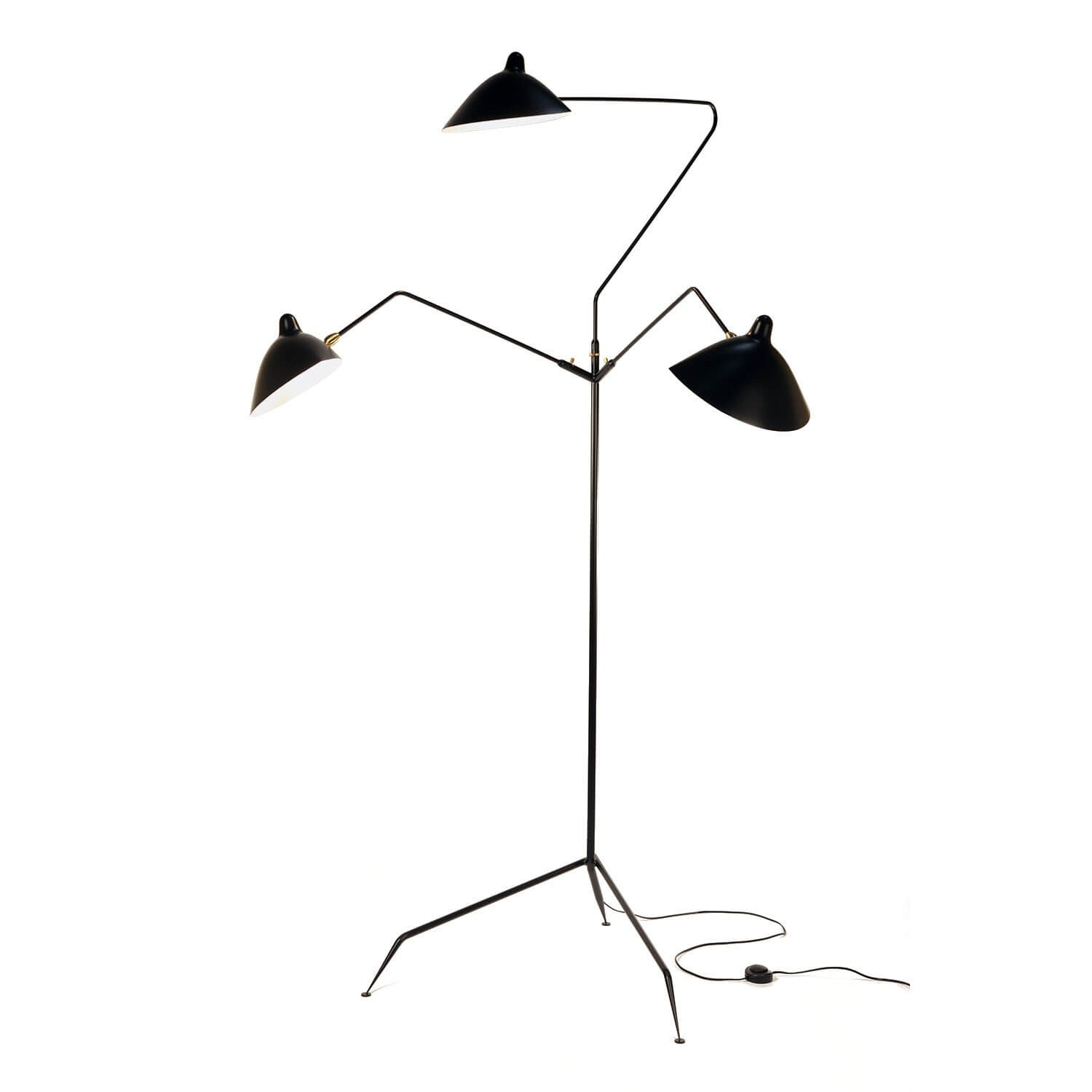 3 Arm Floor Lamp Kooku with measurements 1500 X 1500