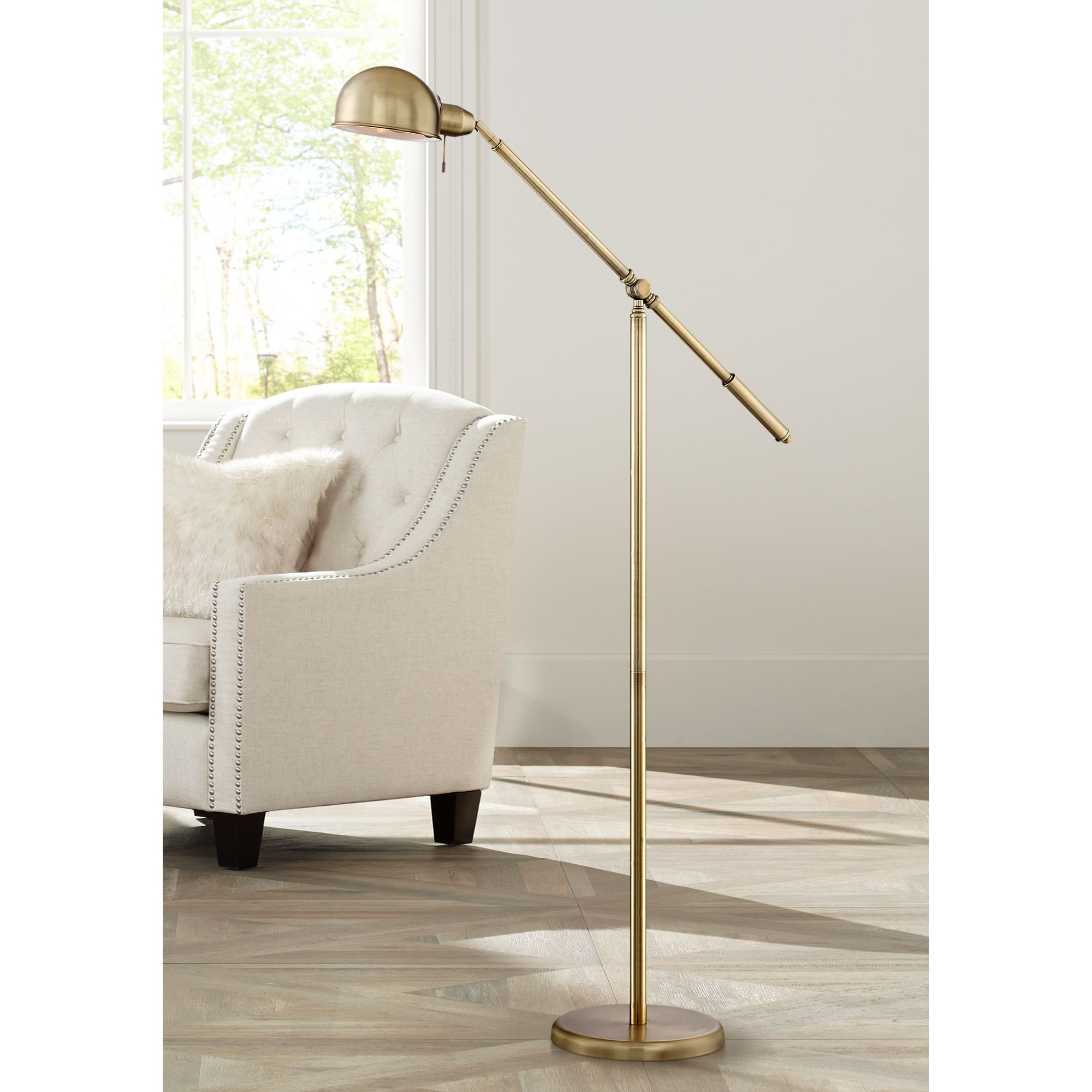 360 Lighting Dawson Antique Brass Pharmacy Floor Lamp in proportions 2000 X 2000