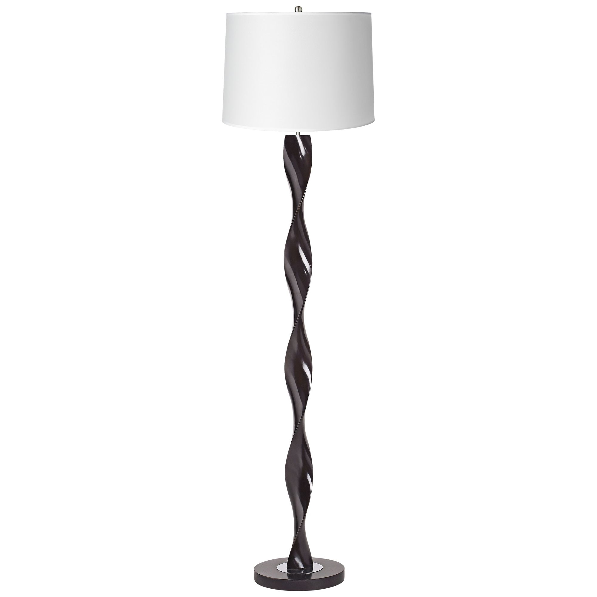 360 Lighting Twist Floor Lamp With White Drum Lamps Shade with regard to measurements 2000 X 2000