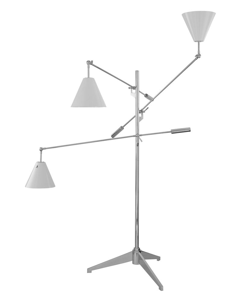 363601w Sonneman Treluci Contemporary Floor Lamp With Polished Chrome Finish within proportions 800 X 1004