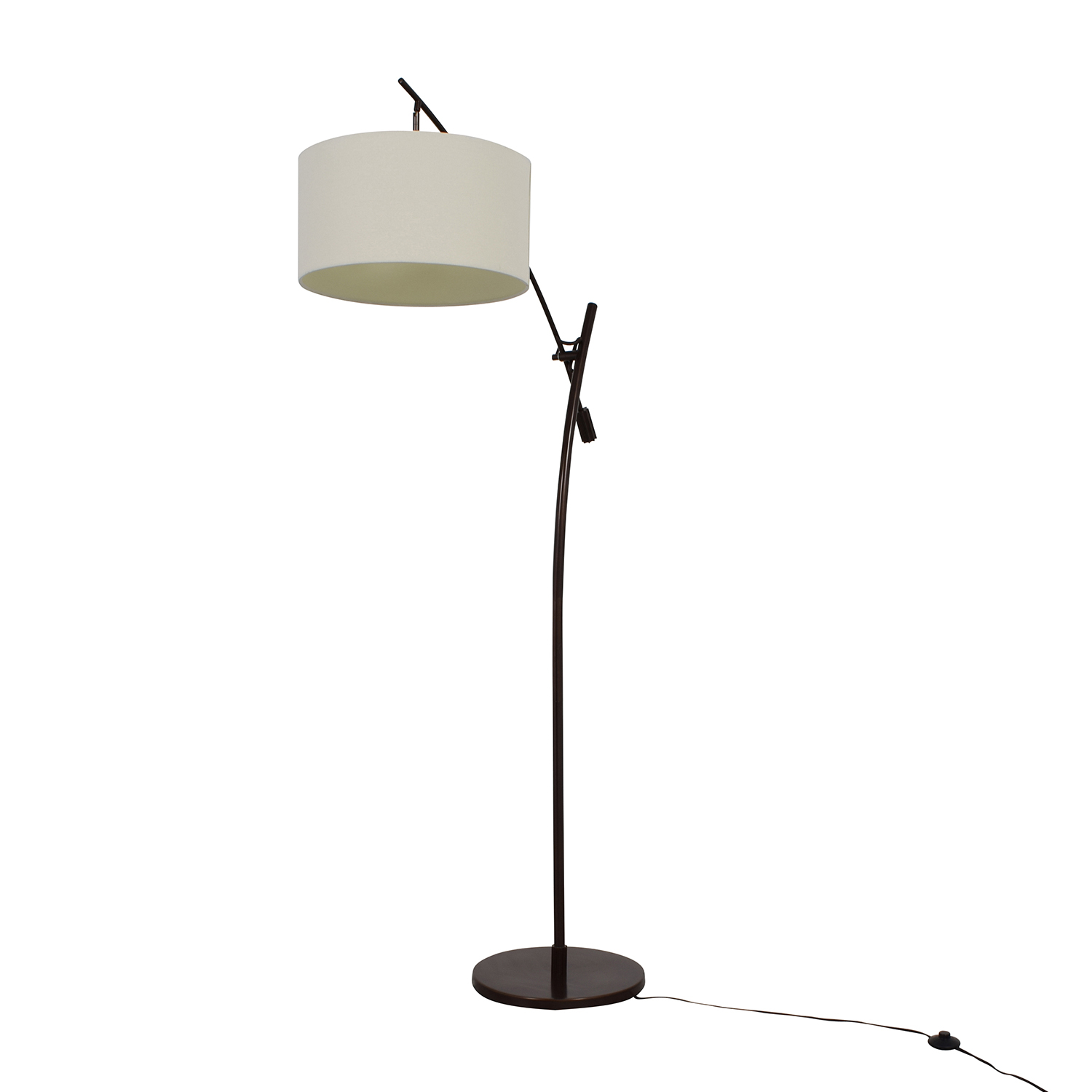 39 Off Levar Bronze Boom Arc Floor Lamp With Linen Shade Decor pertaining to sizing 1500 X 1500