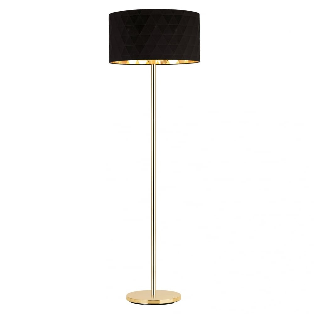 39228 Dolorita Floor Lamp Gold Black inside dimensions 1000 X 1000