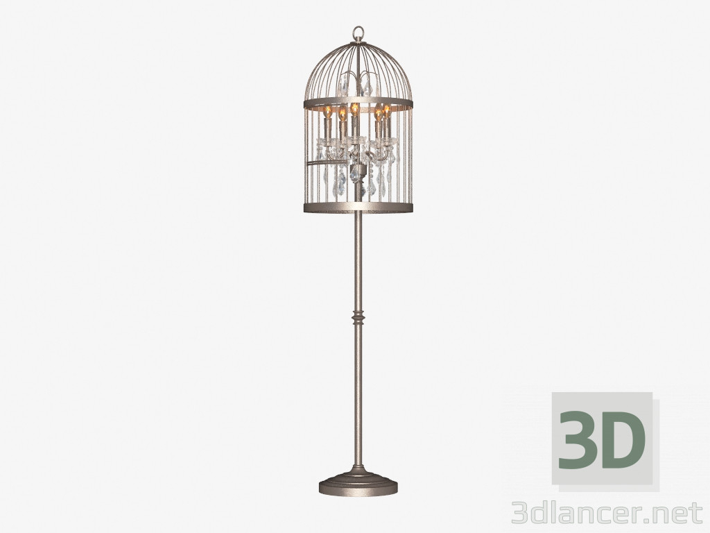 3d Model Stehleuchte Birdcage Crystal Floor Lamp Fl008 5 intended for sizing 1024 X 768