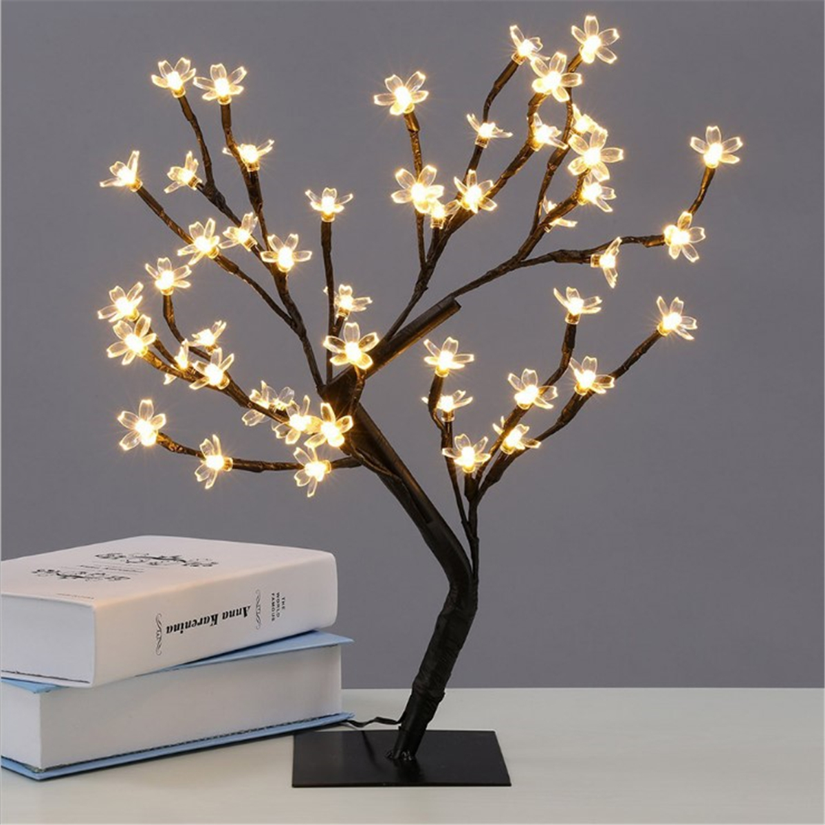 45cm Led Cherry Blossom Bonsai Sakura Tree With 72 Led Fairy Light Table Lamp in sizing 1200 X 1200