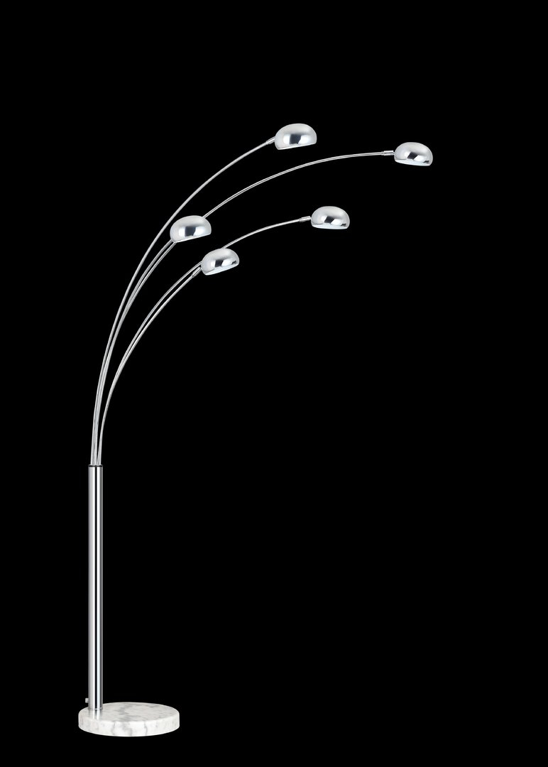 5 Arm Chrome Floor Lamp for proportions 772 X 1080