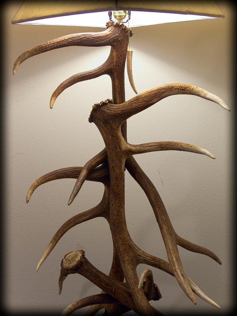 5 Elk Antler Floor Lamp 3 I Build These Lamps Part Time intended for proportions 768 X 1024