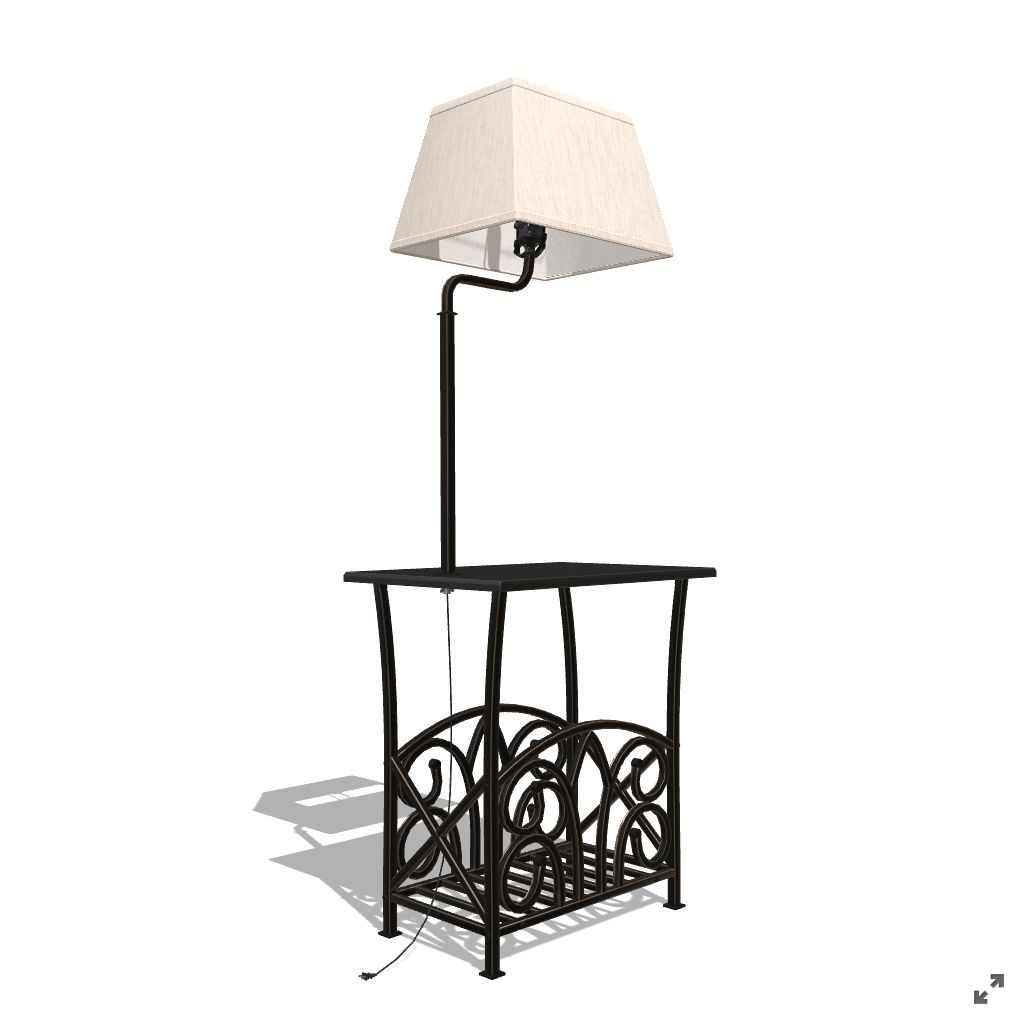 54 In Bronze Shelf Floor Lamp intended for dimensions 1024 X 1024
