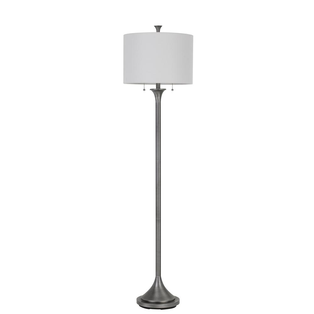 60 W X 2 Cosenza Metal Floor Lamp Cal Lighting intended for sizing 1000 X 1000