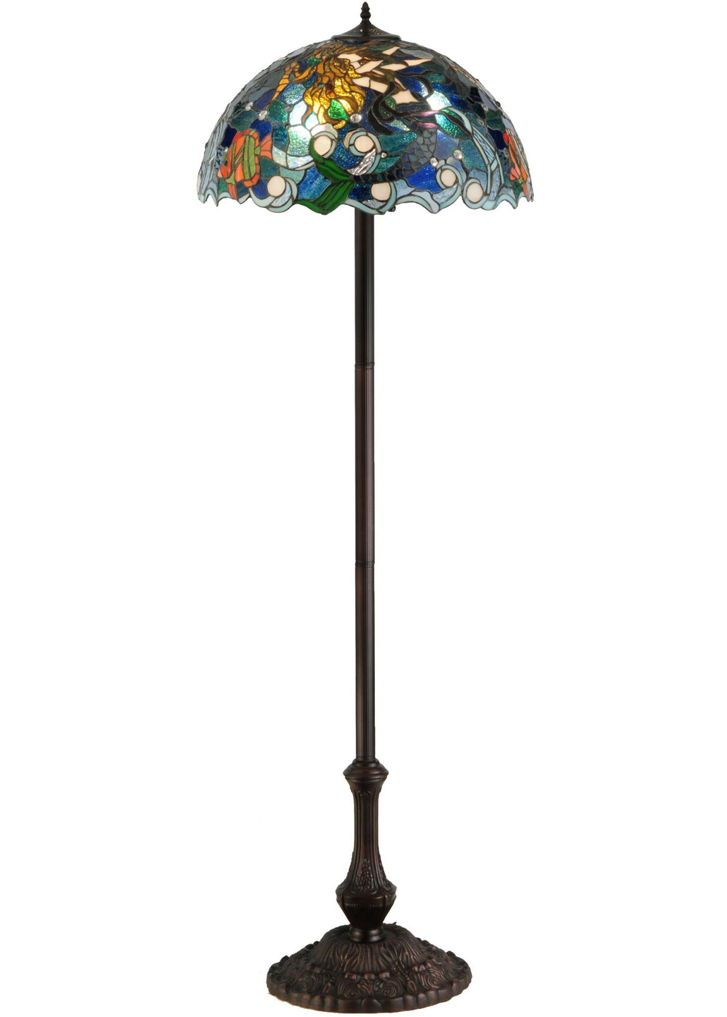 615h Mermaid Of The Sea Tiffany Nautical Floor Lamp In with regard to sizing 1463 X 2048