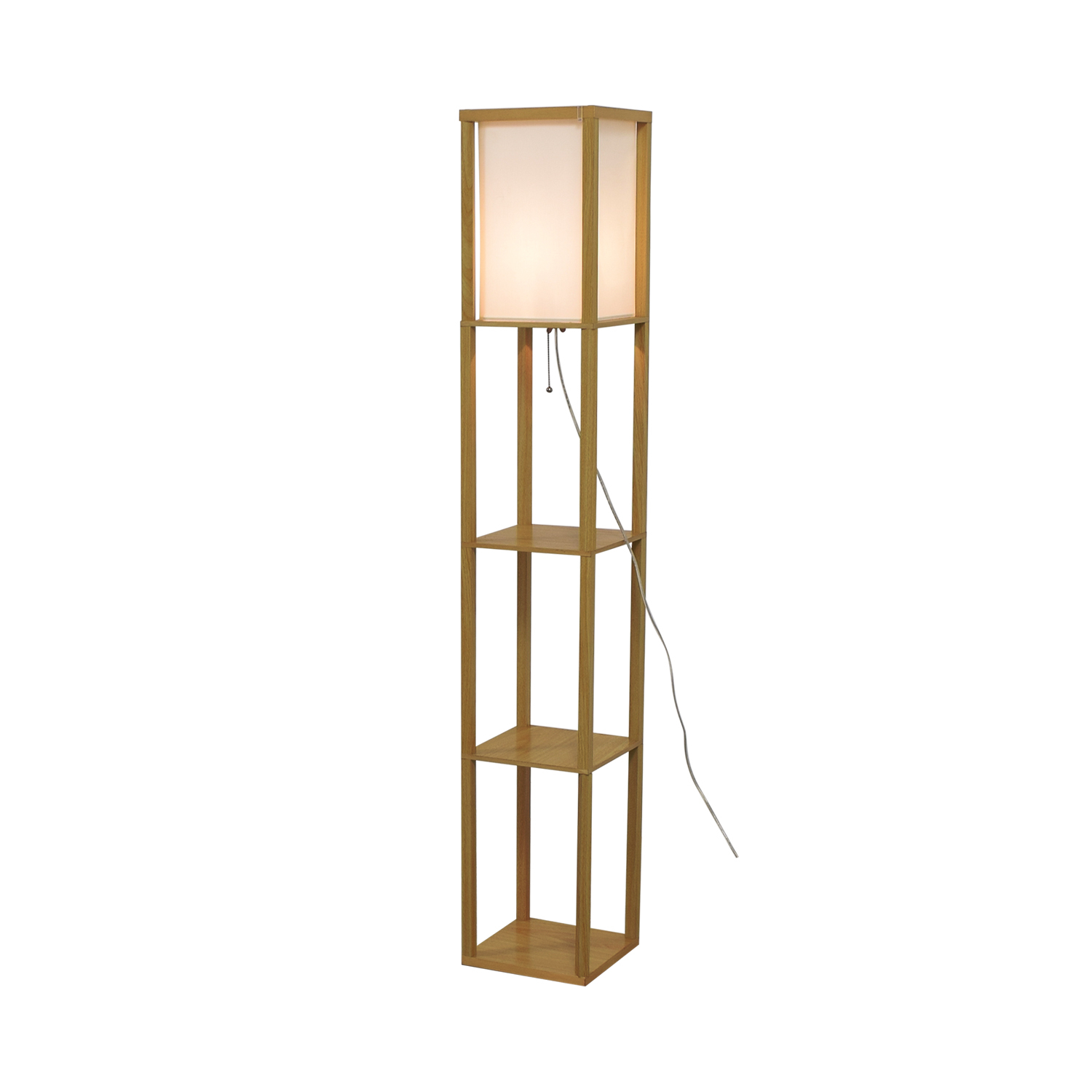 63 Off Lightaccents Light Accents Wooden Floor Lamp With Linen Shade Decor regarding dimensions 1500 X 1500
