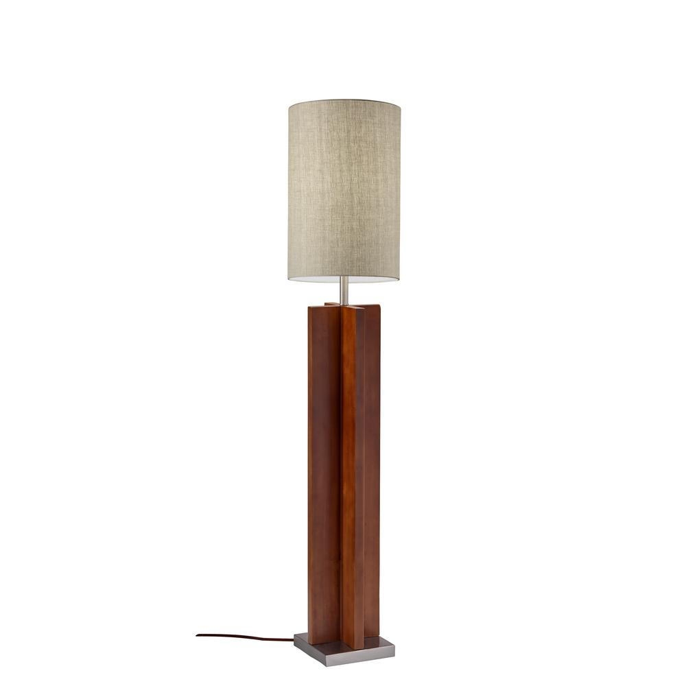 645 In Walnut Birch Wood Floor Lamp inside proportions 1000 X 1000