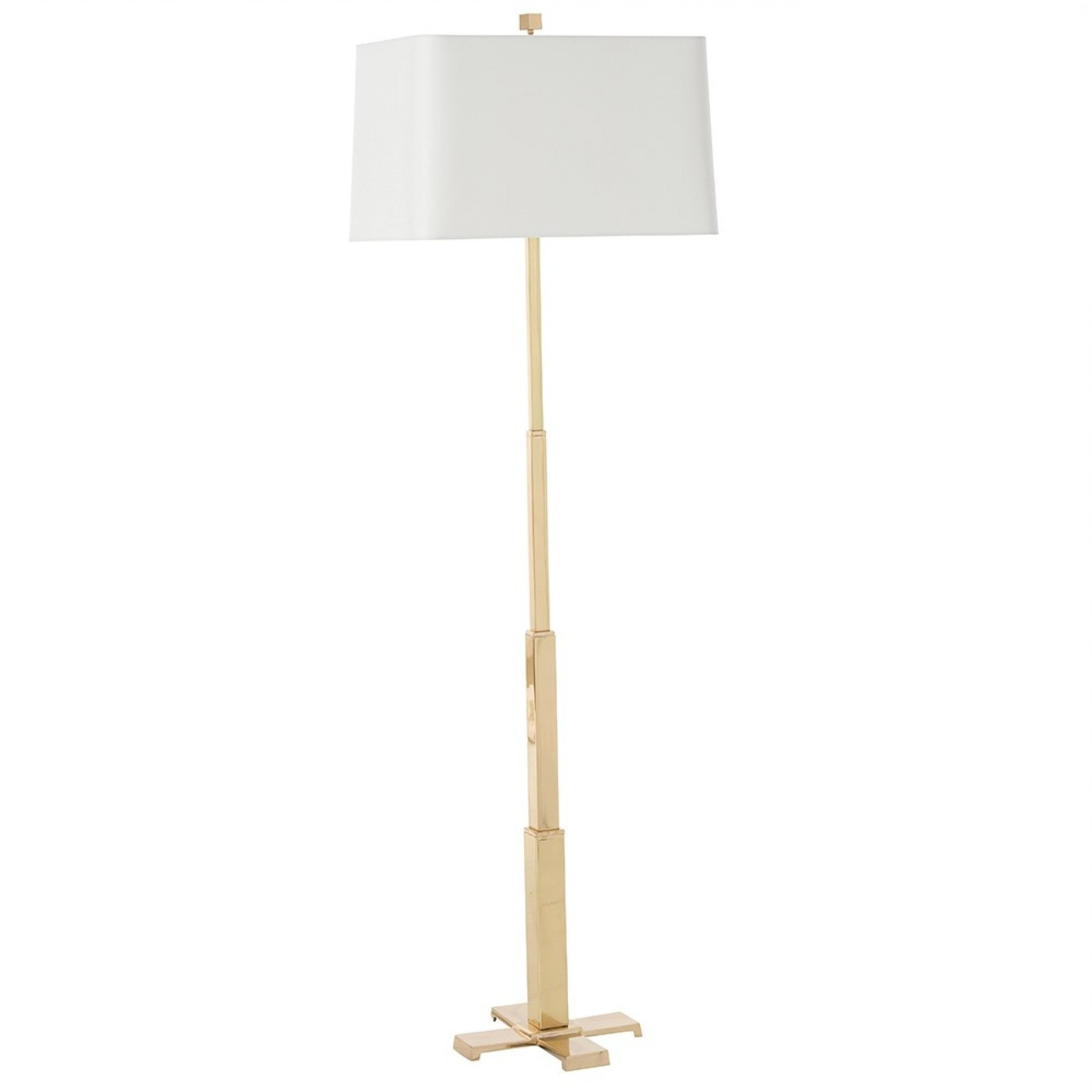 64quot Tall Rosetta Floor Lamp Brass Polished Brass Gold inside size 1800 X 1800