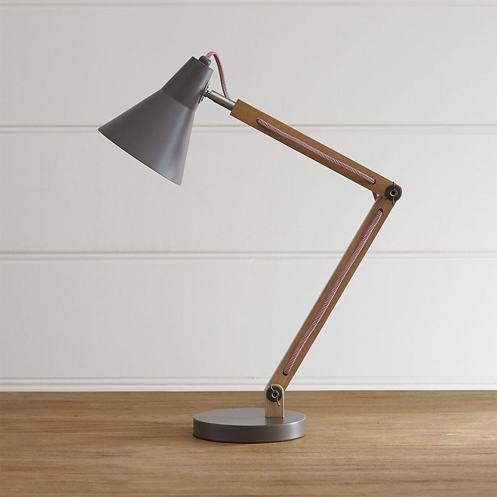 7 Base 9995 Rex Grey Desk Lamp Crate And Barrel Grey with regard to proportions 969 X 969
