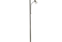 72 In Satin Nickel Led Floor Lamp With Adjustable Reading Light pertaining to proportions 1000 X 1000