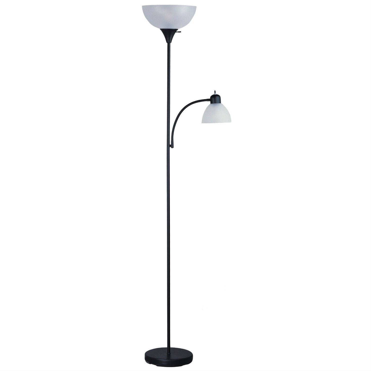 72 Inch Tall Black Floor Lamp With Adjustable Reading Side pertaining to proportions 1500 X 1500