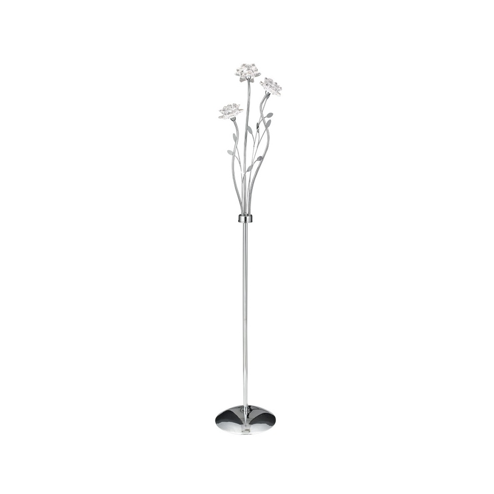 7283cc Bellis Chrome And Glass Flower Floor Lamp for sizing 1000 X 1000
