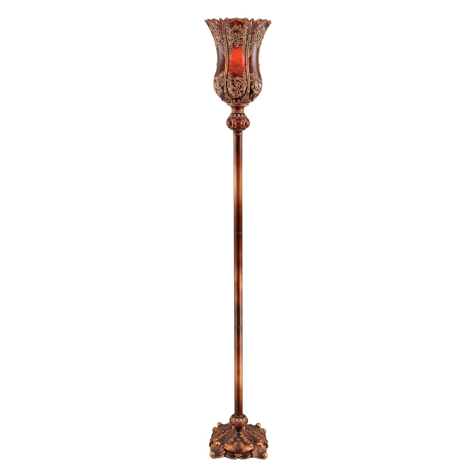 74 Inch Torchiere Lamp Red Polyresin Products In 2019 regarding measurements 1500 X 1500