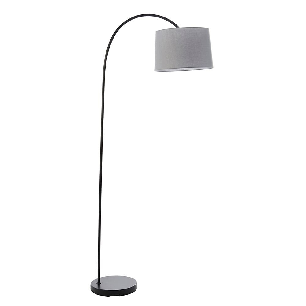 78163 Carlson 1 Light Floor Lamp Matt Black And Grey throughout proportions 1000 X 1000