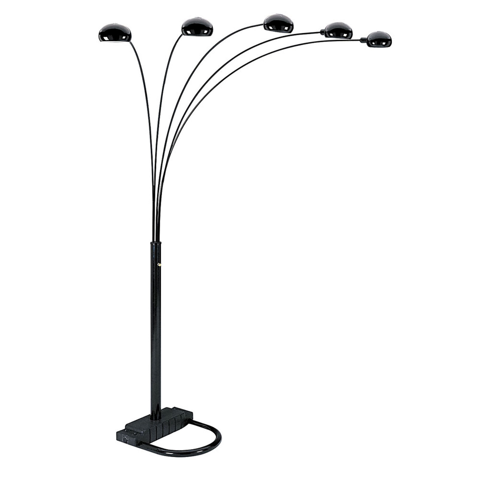 84 Tall Metal Floor Lamp With And 5 Adjustable Arch Arms within sizing 1600 X 1600