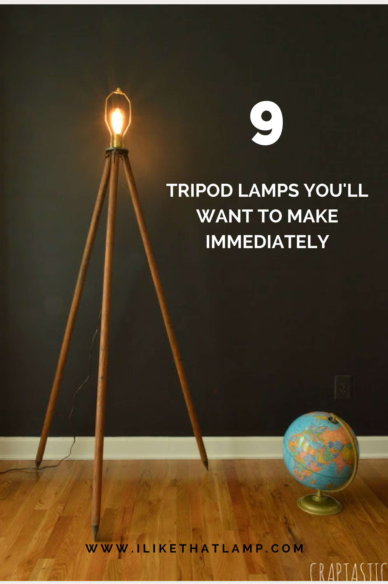 9 Diy Tripod Lamps Youll Want To Make Immediately Diy within proportions 1330 X 2000
