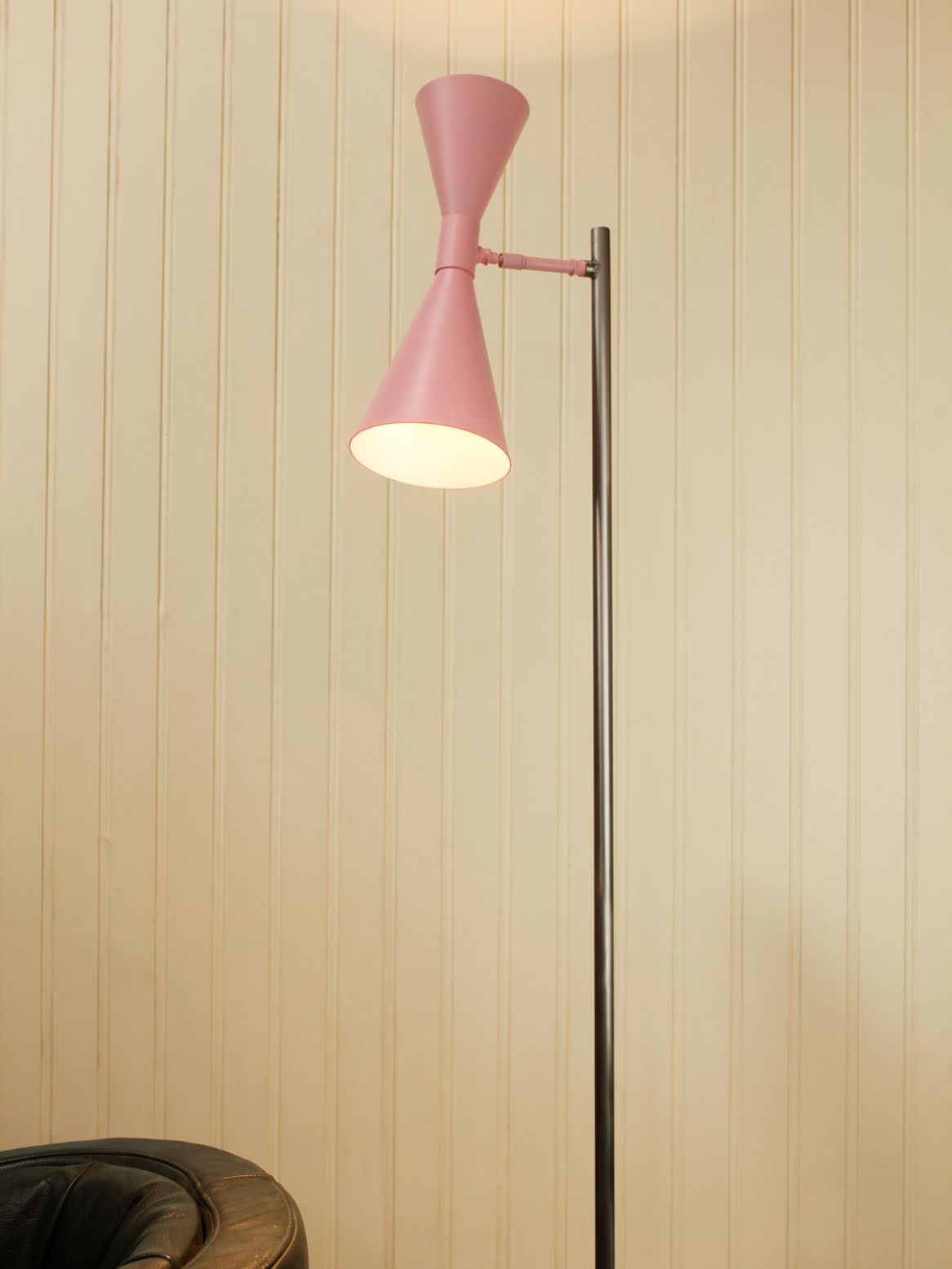 A Contemporary Style Floor Lamp With An Up And Down Cone intended for measurements 1166 X 1554