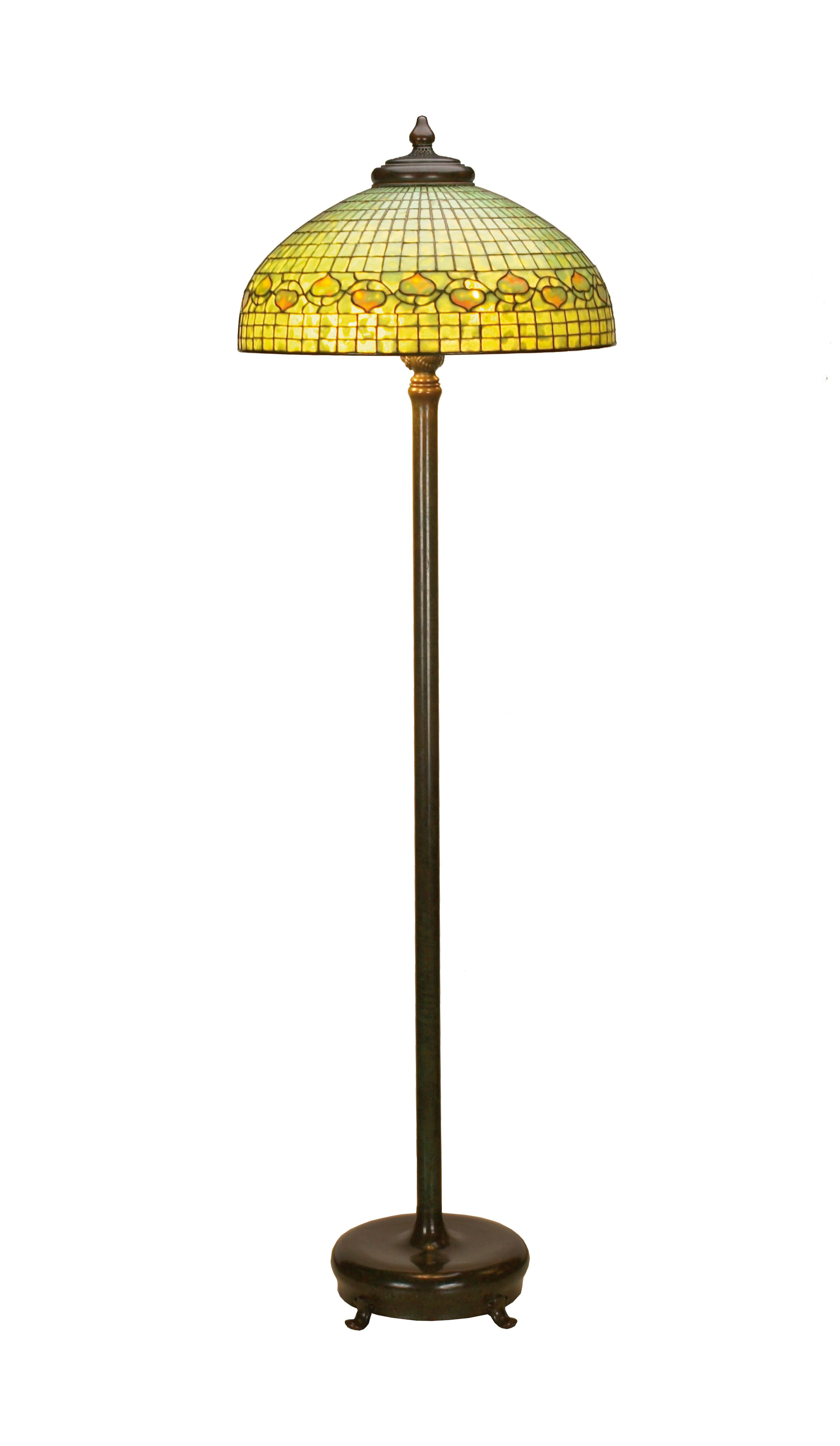 A Fine Tiffany Studios Leaf And Vine Floor Lamp Circa pertaining to dimensions 2698 X 4641
