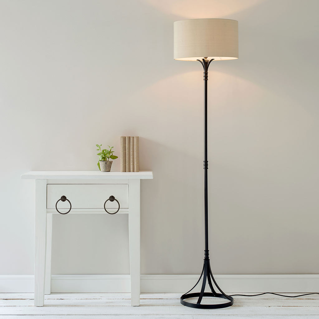 A Hand Forged Steel Standard Lamp With A Useful Inbuilt with size 1024 X 1024