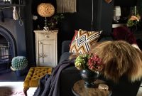 A Living Room W Dark Bohemian Vibe Elements 1 Eclectic with size 2448 X 3264