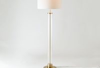 Acrylic Column Floor Lamp Antique Brass West Elm in size 1000 X 1000