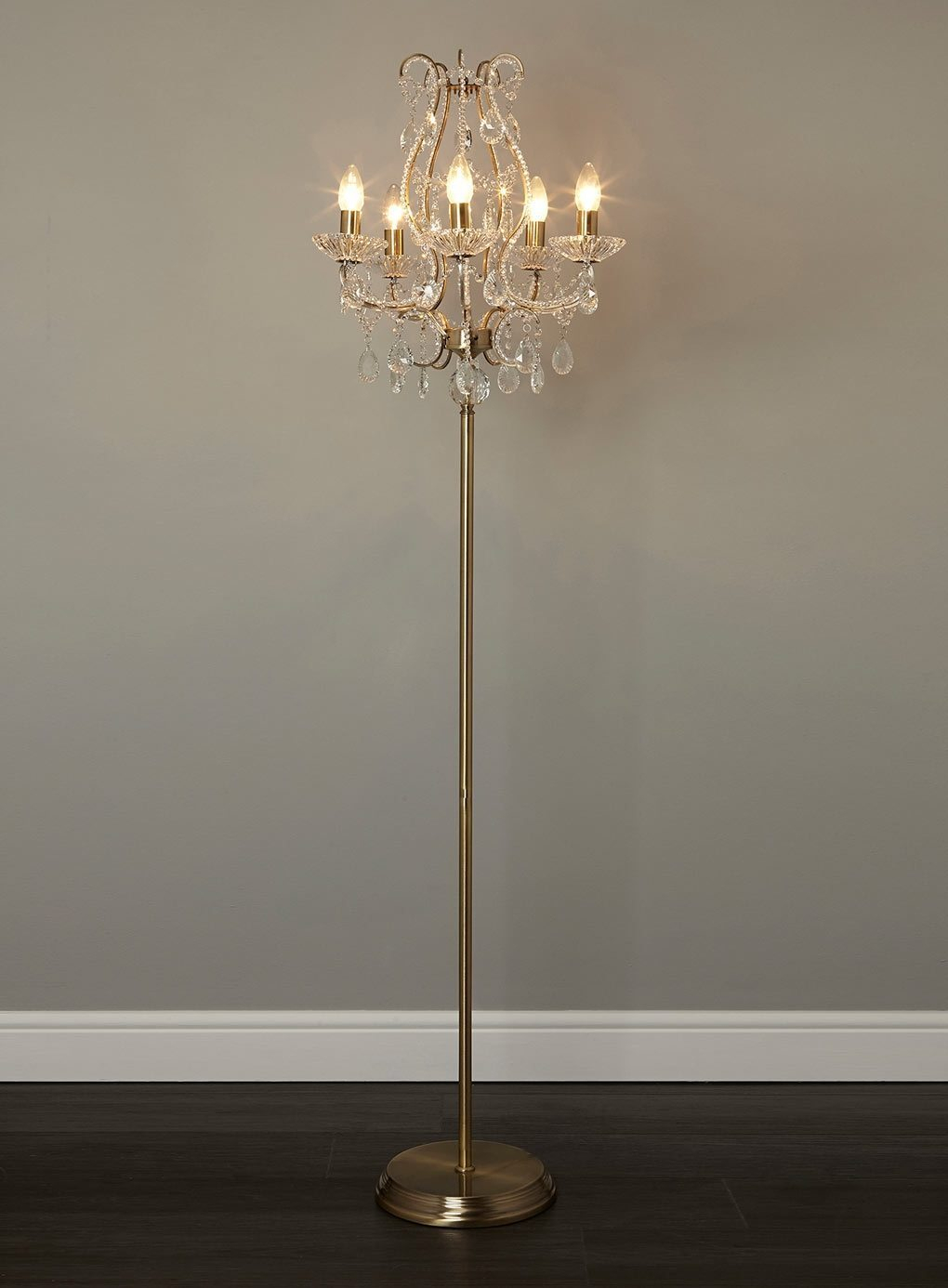 Add Glamor To Your Home With Floor Lamp Chandelier Warisan with regard to measurements 1020 X 1386